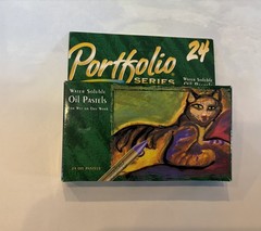 VTG 24 Colour Portfolio Series Artist Oil Pastels Water Soluble Wet & Dry Spain