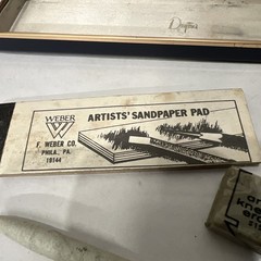Preowned Vintage F. WEBER Co. USA Artists Sandpaper-Chalk Pieces In A Box