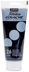 Studio Gouache Fluid Paint – 100 ml, Ivory Black, Velvet Matte Formula, for A…