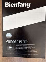 Bienfang 19Lb Gridded 4×4 Paper Pack , 11×17 inches Acid Free Made by Speedball
