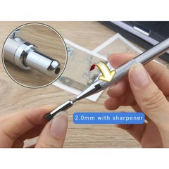 Metal Mechanical Pencil Set 0.3/0.5/0.7/0.9/1.3/2.0mm Drawing Automatic HB Art