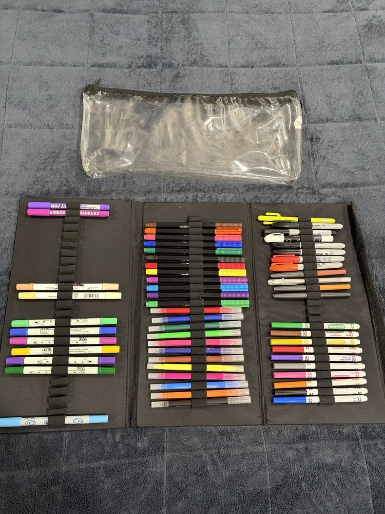 Vintage 75 marker holder stand Scrapbooking markers included