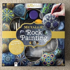 Metallic Rock Painting Complete Starter Set by Hinkler Books