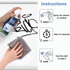 8 Pack White Board Cleaner Spray, 8.5oz Dry Erase Board Cleaner for Whiteboar…