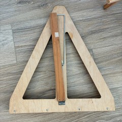 Vtg Anco Bilt Portable Tabletop Easels Set of 2 Wood Stand Artist Display MCM
