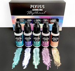 5 Pack Color-Changing Alcohol Inks for Crafts – Precision Tip – 15ml Bottles