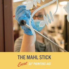 Mahl Stick Artist Hand Rest for Painting – 30″ Aluminum Painter Hand Rest Tool w