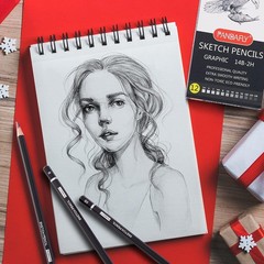 12 Pieces Graphite Pencils(14B – 2H) Professional Drawing Sketching Pencil Set