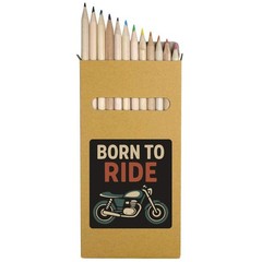 12 x ‘Ride Lifestyle Design’ Long Colour Pencils (PE00081953)
