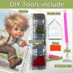 AMORARS Dog Diamond Painting Kit for Adults – 12X12 Inch, Multicolour