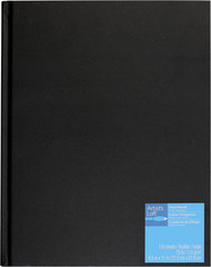 8.5 X 11 Black Hardbound Sketchbook, 110 Sheets