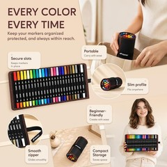 Acrylic Paint Markers 24 Colors Dual Tip Fine Brush Tip Art Supplies
