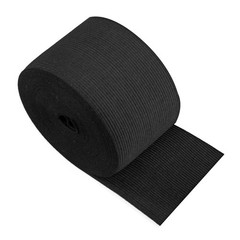 3 Inch Sewing Elastic Band for 5.5 Yards，8cm Black Fabric Elastic Waistba