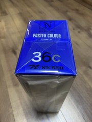 Nicker watercolor paint poster color 36 color set 20ml (No. 6) Free Shipping