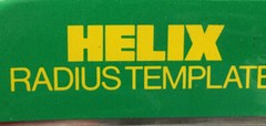 Vintage Helix Radius Template Tool 1/32 to 1/2 Stock No. L8601