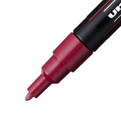 PC-3M Water-Based Paint Markers, Reversible Fine Tip (0.9-1.3mm), Red Wine, 3…