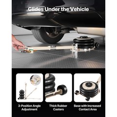 3 Ton Triple Bag Air Jack Lift 17.7″ 1-6s Fast Lifting for Car SUV Truck