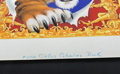 Vintage Original Handpainted Painting Cover Art Children’s Circus Coloring Book