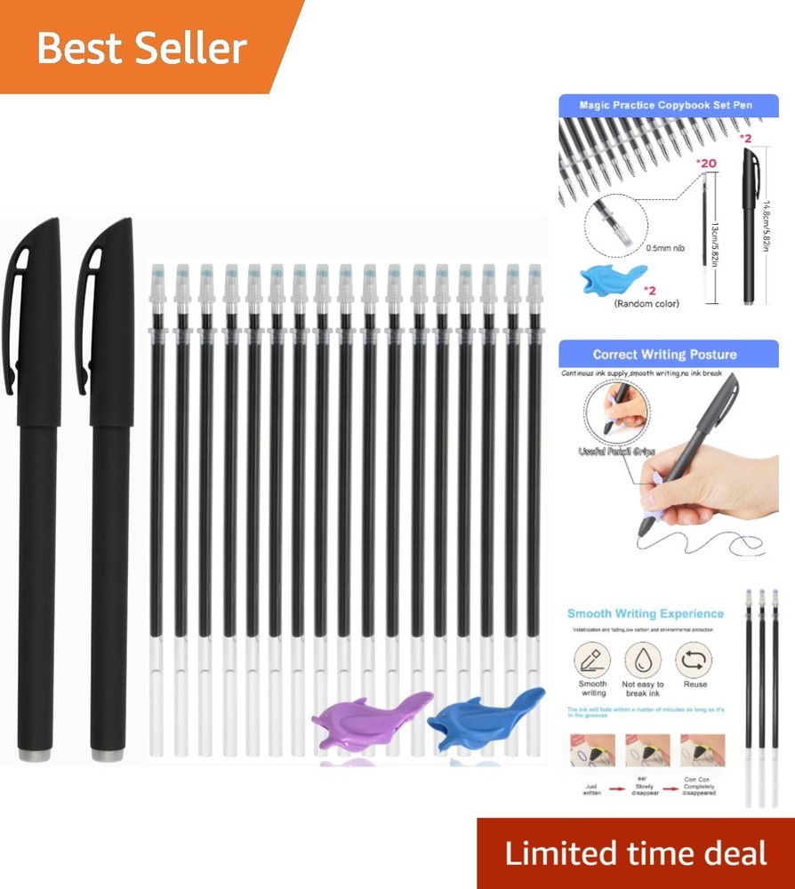 Child-Friendly Magic Pens with Snap Closure and Disappearing ink for Practice