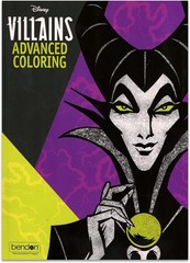 Disney Villains Advanced Adult Coloring Book Malificent New