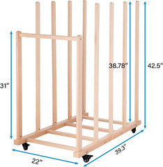 Extra Large Art Canvas Storage Rack, Art Drying Rack, Wooden Canvas Boards Rack