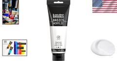 Thick & Creamy 8.5oz Titanium White Acrylic Paint – Perfect for Color Mixing