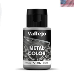 Chrome Metal Color Paint – 1.08 fl oz, Quick-Dry for Precision Detailing