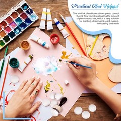 21 Pack Mini Round Ink Blending Tool with 20 Domed Foam Pads for Crafting