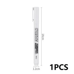 3 pcs White Waterproof Permanent Paint Marker Pens for Metal Wood Fabric