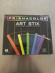 NEW PRISMACOLOR Art Stix Woodless Colored Pencils 48 Set Factory Sealed NOS