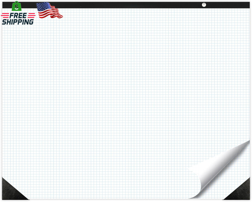 Gisgfim Large Engineering Graph Paper 22X17 in Sturdy Graph Desk Pad 1/4 in Quad