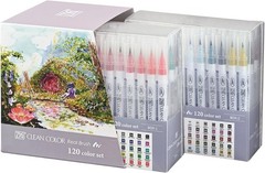 Kuretake ZIG Clean Color Real Brush Pen 120 Colors Full Set RB-6000AT/120V New