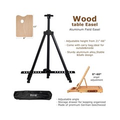 DJAR 174pcs All-in-One Art Painting Set with Tabletop Easel & Tripod, Acrylic…