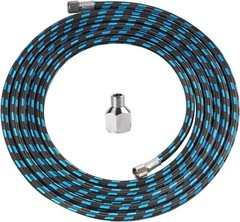10ft Nylon Braided Airbrush Hose with 1/8″ Fittings & Adapter for Paint Kits