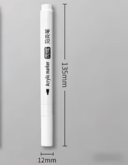 3pcs Permanent White Acrylic Marker Pens: Black Paper, Wood, Fabric, Tire, Metal