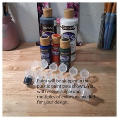 Acrylic stretched canvas paint at home art kit 9×12 pre-drawn canvas Paint&Sip