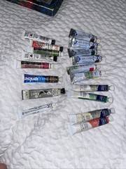LOT OF WATERCOLOR PAINTS WINSOR NEWTON COTMAN, VAN GOGH, SUSAN SCHEEWE, Etc