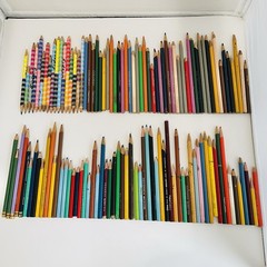 Lot Of 120 Colored Pencils Mixed Empire Dual Color Coloray Pedigree Prismacolor+
