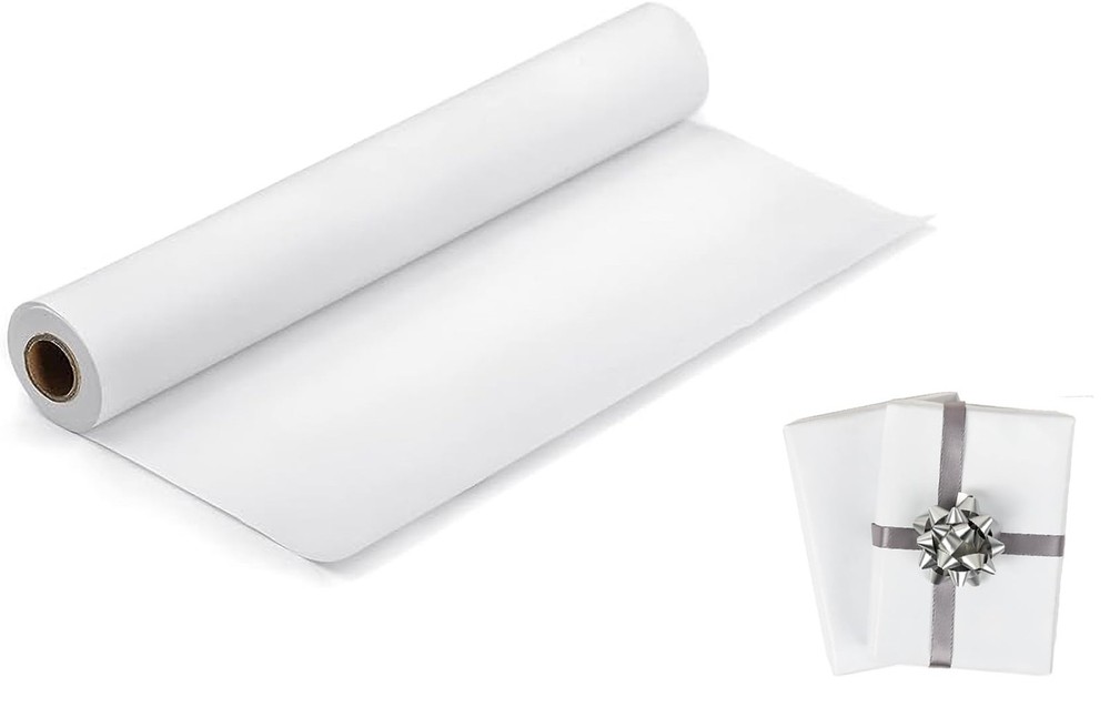 White Art Craft Paper Roll for Drawing Easel Doodles 15″×511″ 15*50ft,