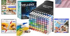 Versatile Non-Toxic Acrylic Paint Pens – Double Tip for Art on Any Surface