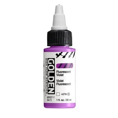 High Flow Acrylics Fluorescent Violet 1 Fl Oz Bottle Professional Paint Art