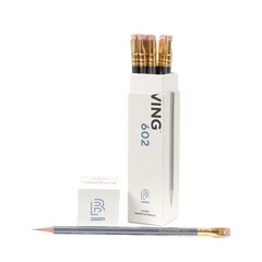 Blackwing Palomino 602-12 Count Pencils with Heritage, Gray Gunmetal Gray B