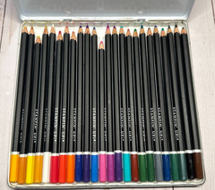 Stampin’ Up! WATERCOLOR PENCILS Set of 24 Acid Free Colored Pencil Vintage 2000