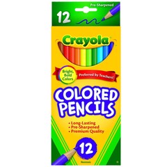 New Crayola, Colored Pencils, 12 Nontoxic pencils