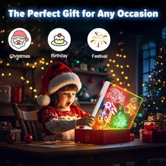Rechargeable LED Drawing Board with 9 Light Modes
