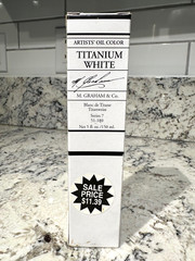 M. GRAHAM & CO. Vintage Artist Oil Paint Titanium White 5oz Tube NOS Made in USA