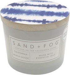 Sand + Fog Scented Candle – California Beach House – Additional 12 oz, Gray