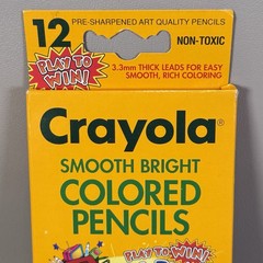 Vtg 1996 Crayola Smooth Bright Colored Pencils Play to Win Pack NOS Unused