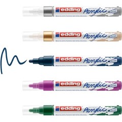 edding 5100 acrylic marker – green purple blue silber gold – acrylic paint marke