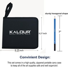 33-Piece Professional Sketching and Drawing Art Set with Portable Zippered Case